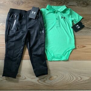 Under Armour boys bodysuit & pants outfit size 18 months (NWT)~PRICE IS FIRM ~